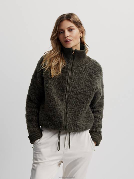 Apparel Dark Olive Women Varley Hunter Zip-Through Fleece 00FX423