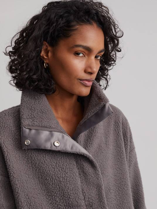 Apparel Deep Charcoal Women Varley Mayland Fleece Jacket 00FX436