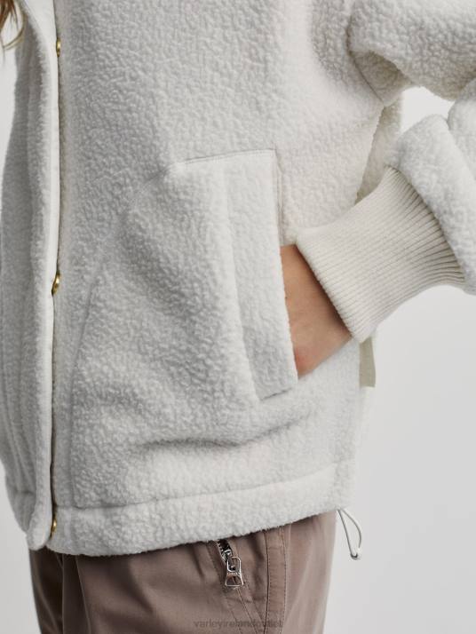Apparel Whisper White Women Varley Mayland Fleece Jacket 00FX437