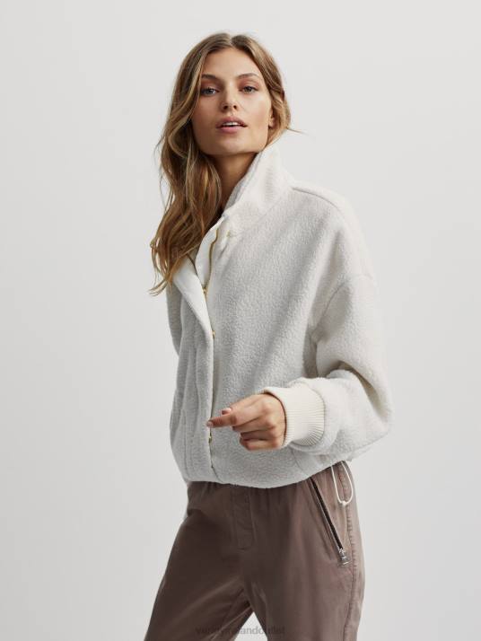 Apparel Whisper White Women Varley Mayland Fleece Jacket 00FX437