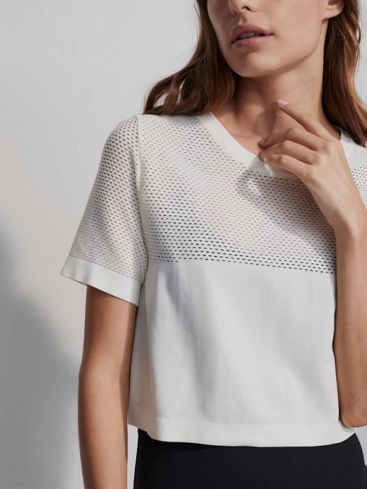Apparel Egret Women Varley Paden Cropped Tee 00FX252