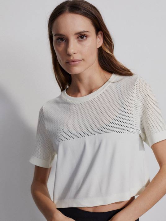 Apparel Egret Women Varley Paden Cropped Tee 00FX252