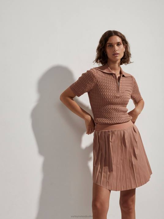 Apparel Mocha Mousse Women Varley Lillian Off Court Polo 00FX142