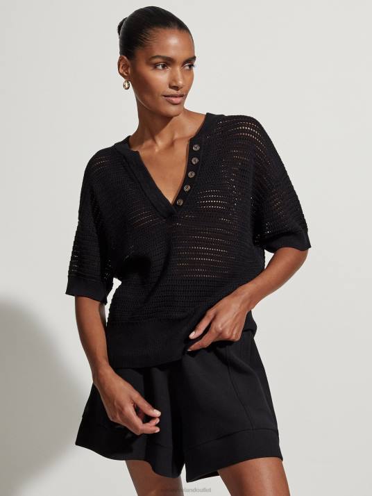 Apparel Black Women Varley Callie Knit Top 00FX82