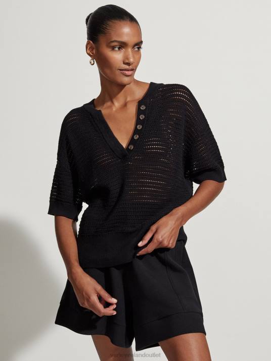 Apparel Black Women Varley Callie Knit Top 00FX82
