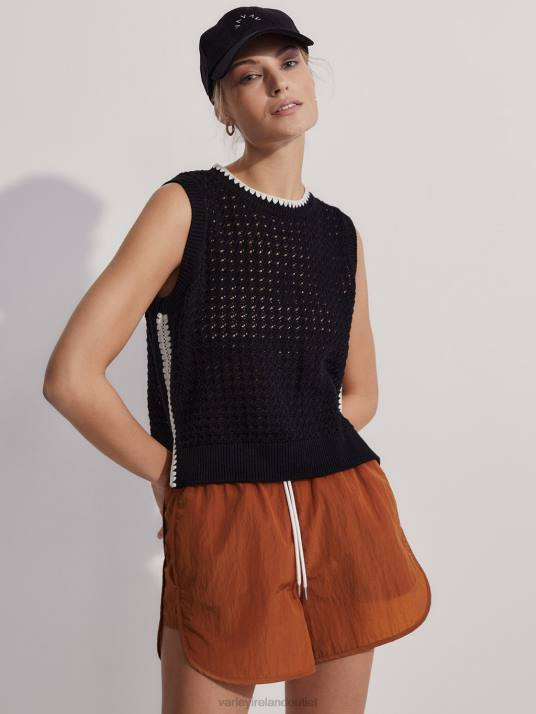 Apparel Black Women Varley Delaney Knit Vest 00FX4