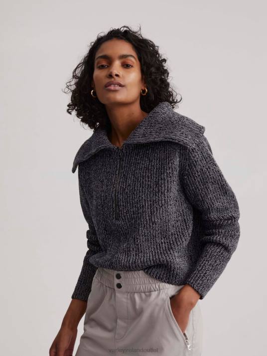 Apparel Black Women Varley Elise Half-Zip Pullover 00FX198