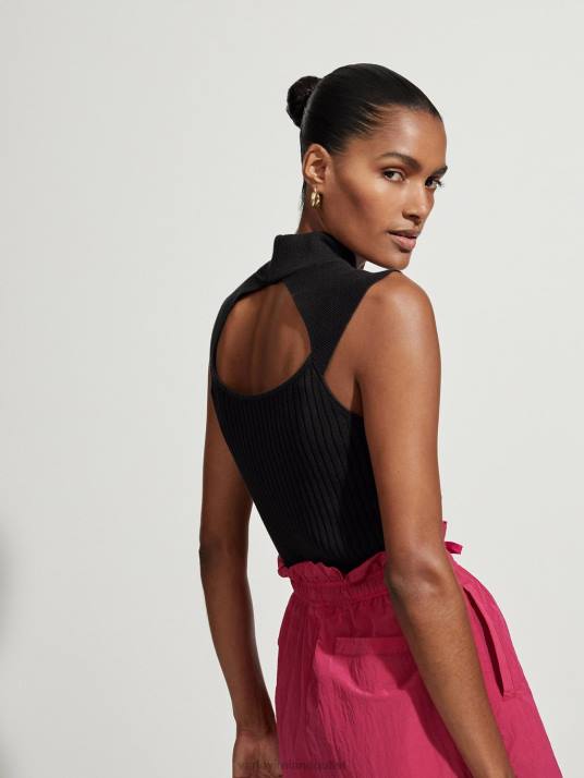 Apparel Black Women Varley Fowler Fitted Knit Tank 00FX71