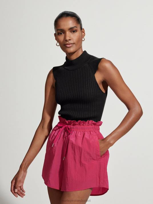 Apparel Black Women Varley Fowler Fitted Knit Tank 00FX71