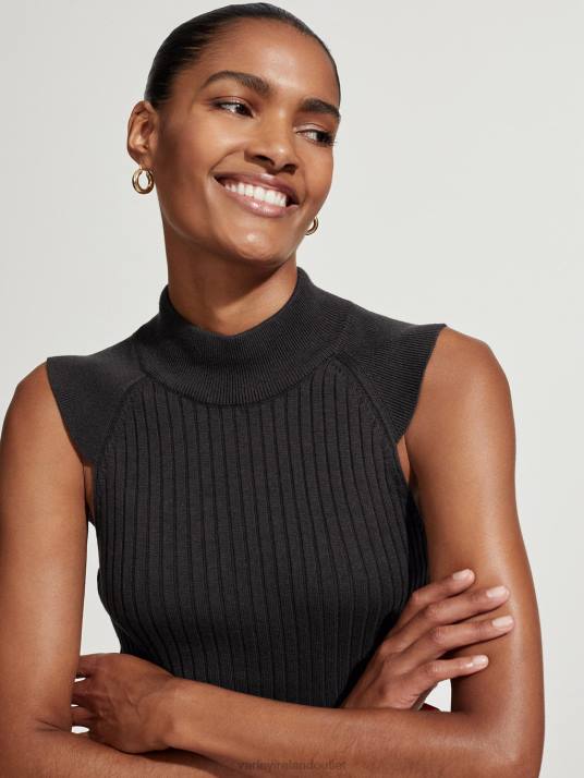 Apparel Black Women Varley Fowler Fitted Knit Tank 00FX71
