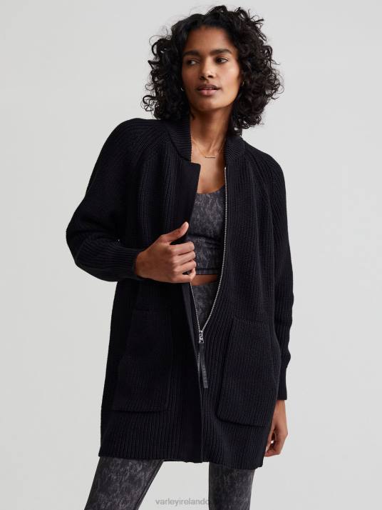 Apparel Black Women Varley Maybelle Knit Jacket 00FX207