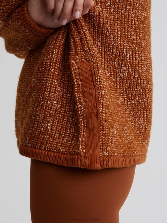 Apparel Caramel Cafe/Egret SpeckleKnit Women Varley Willard Half-Zip Pullover 00FX211