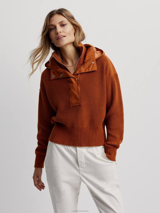 Apparel Caramel Cafe Mix Women Varley Carter Half-Zip Pullover 00FX199