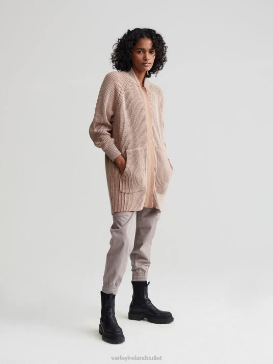 Apparel Chanterelle/Egret Speckle Knit Women Varley Maybelle Knit Jacket 00FX208