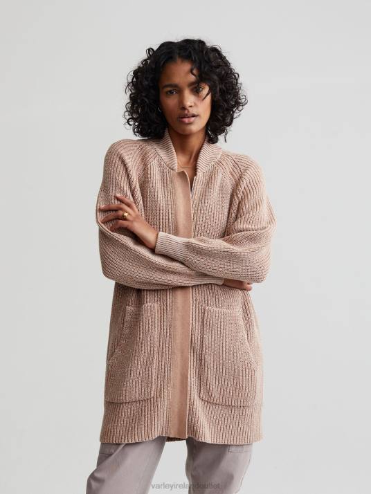 Apparel Chanterelle/Egret Speckle Knit Women Varley Maybelle Knit Jacket 00FX208