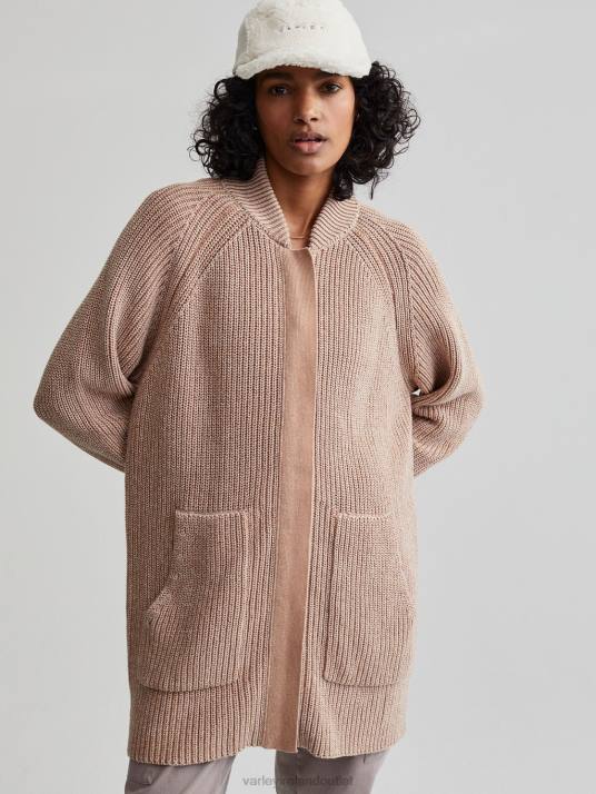 Apparel Chanterelle/Egret Speckle Knit Women Varley Maybelle Knit Jacket 00FX208