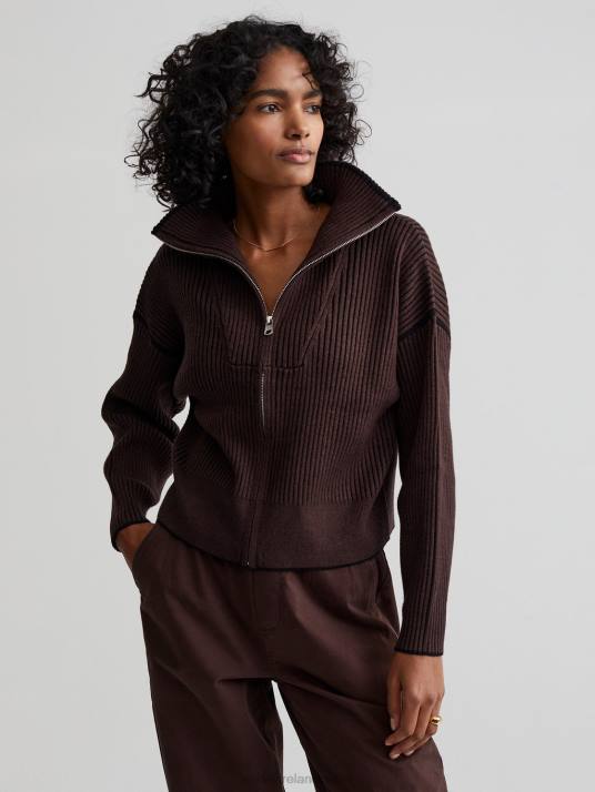 Apparel Coffee Bean Women Varley Carmen Knit Jacket 00FX179