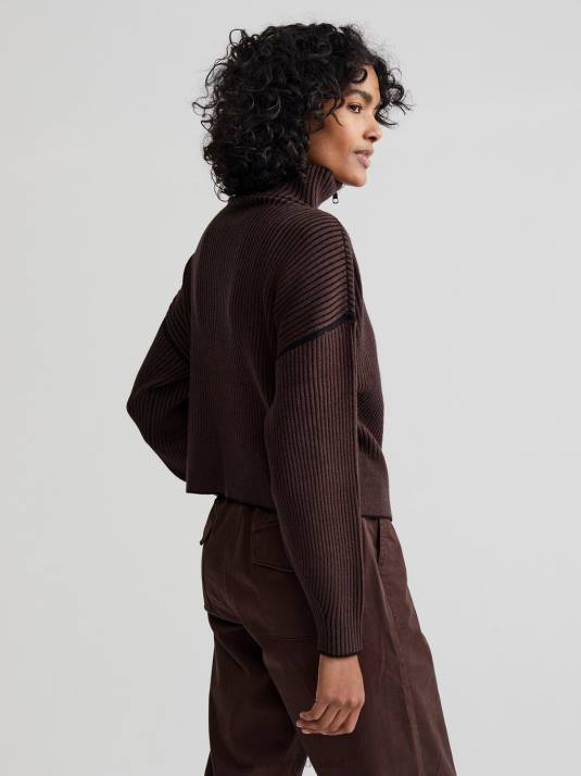 Apparel Coffee Bean Women Varley Carmen Knit Jacket 00FX179