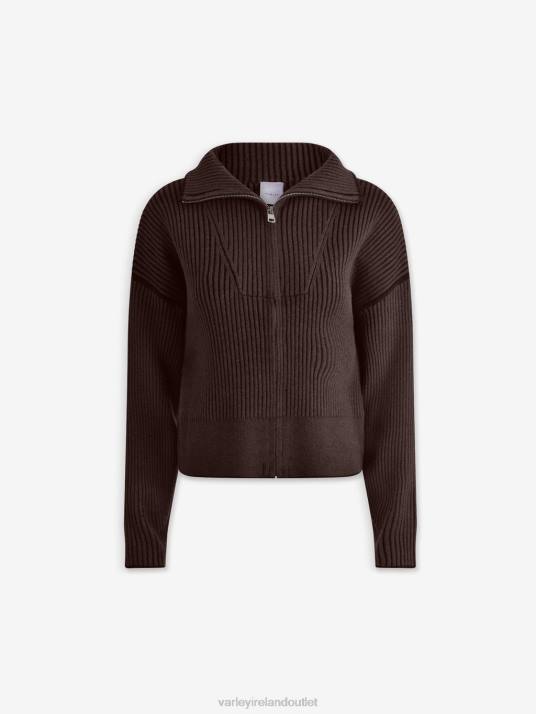 Apparel Coffee Bean Women Varley Carmen Knit Jacket 00FX179