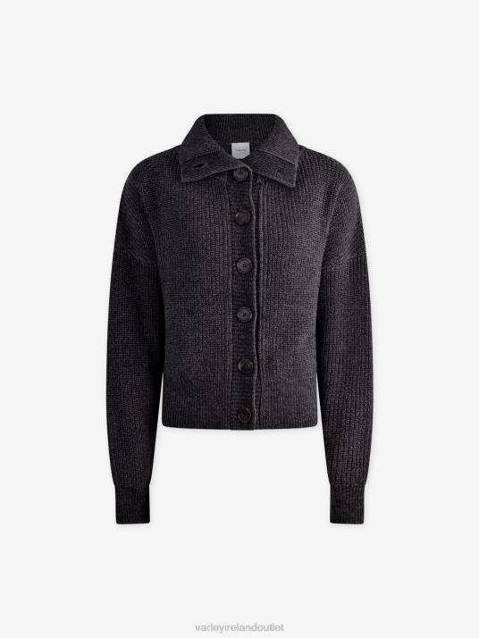 Apparel Deep Charcoal Speckle Women Varley Elwood Knit Jacket 00FX209
