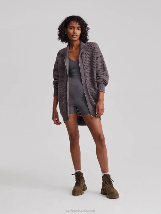 Apparel Deep Charcoal Women Varley Cassady Knit Jacket 00FX155
