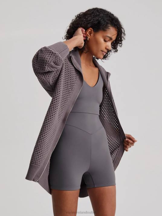 Apparel Deep Charcoal Women Varley Cassady Knit Jacket 00FX155