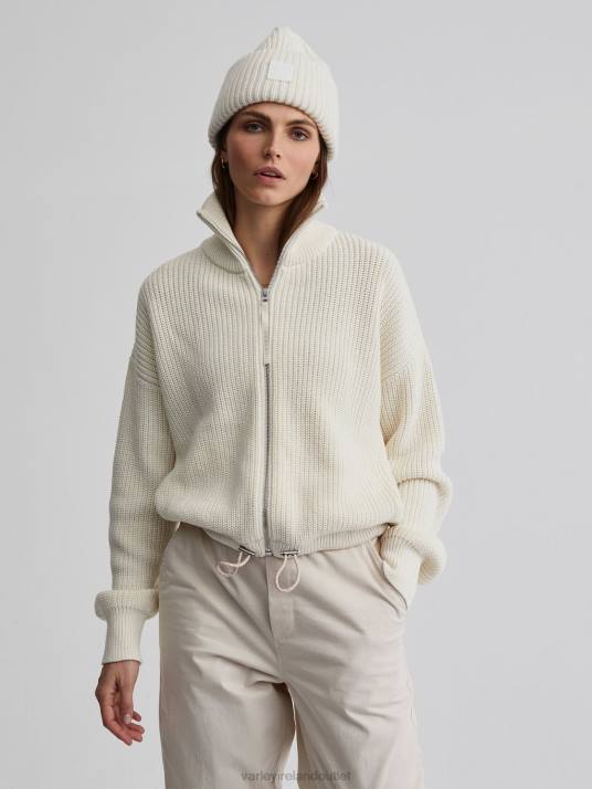 Apparel Egret Women Varley Anderson Zip-Through Knit 00FX206