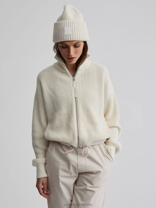 Apparel Egret Women Varley Anderson Zip-Through Knit 00FX206