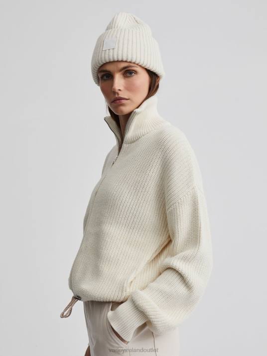 Apparel Egret Women Varley Anderson Zip-Through Knit 00FX206