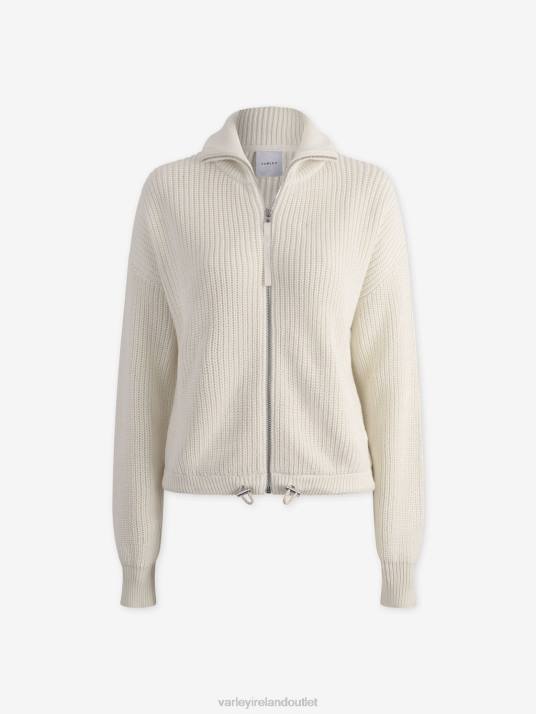 Apparel Egret Women Varley Anderson Zip-Through Knit 00FX206