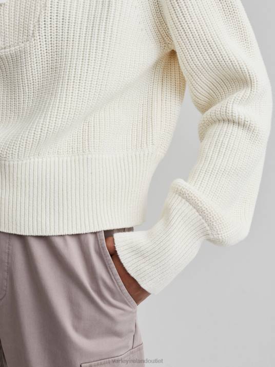 Apparel Egret Women Varley Mentone Half-Zip Knit Pullover 00FX218