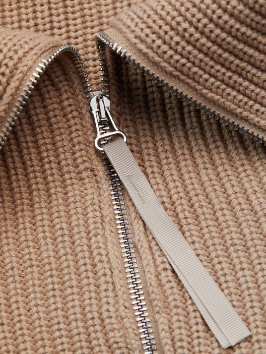 Apparel Light Taupe Women Varley Mentone Half-Zip Knit Pullover 00FX220