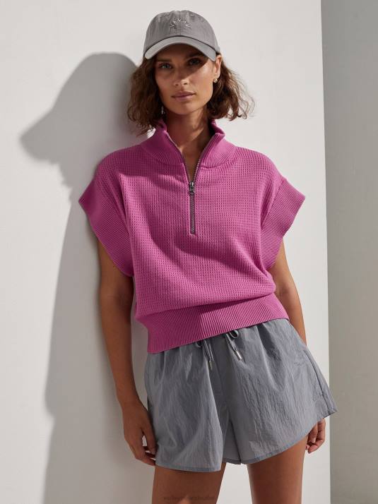 Apparel Meadow Mauve Women Varley Fulton Cropped Knit 00FX100