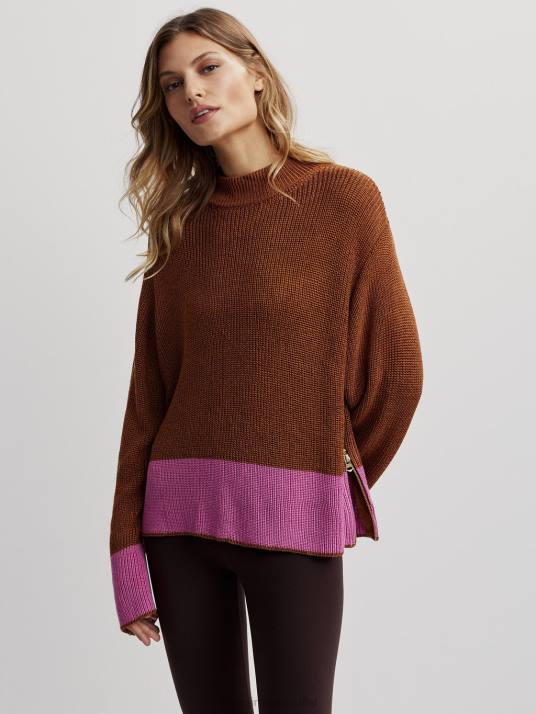 Apparel Metallic Caramel Cafe Women Varley Panama Knit 00FX182