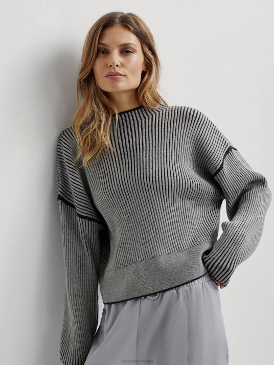 Apparel Mid Grey/Light Grey Women Varley Grant Knit 00FX232