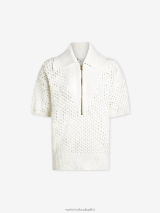 Apparel Snow White Women Varley Teagan Boxy Knit Polo 00FX69