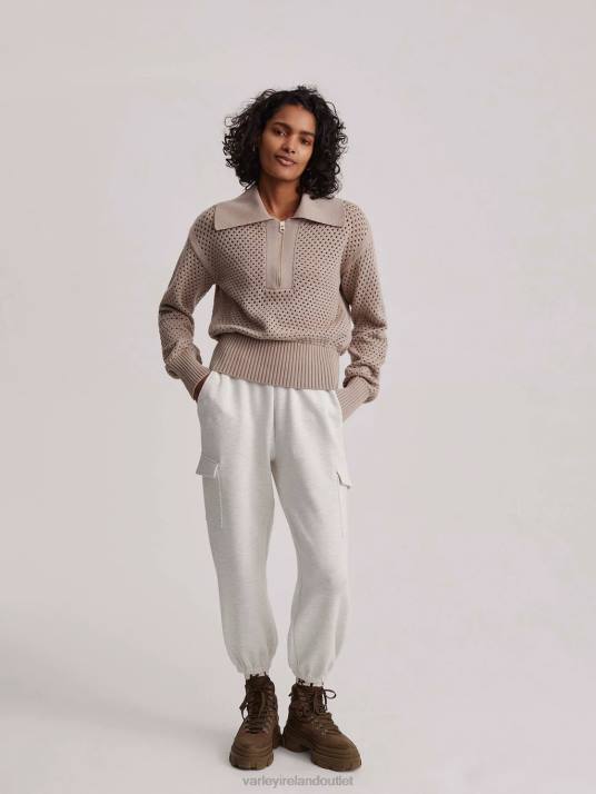 Apparel Taupe Clay Women Varley Lily Knit Polo 00FX152