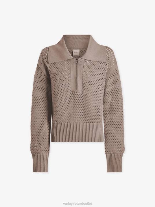 Apparel Taupe Clay Women Varley Lily Knit Polo 00FX152
