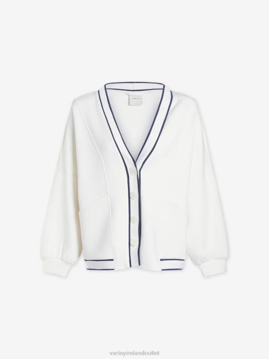 Apparel White Women Varley Decker Off-Court Cardigan 00FX12