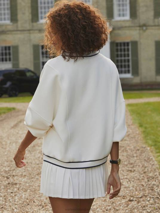 Apparel White Women Varley Decker Off-Court Cardigan 00FX12