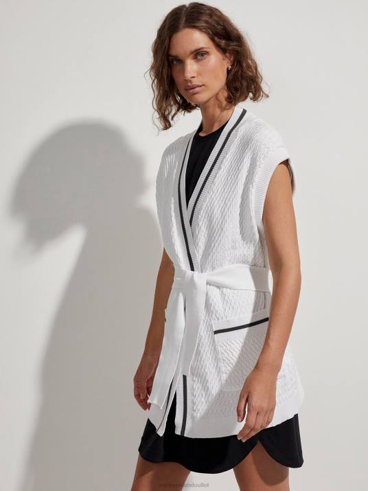 Apparel White Women Varley Natoma Longline Cardigan 00FX143