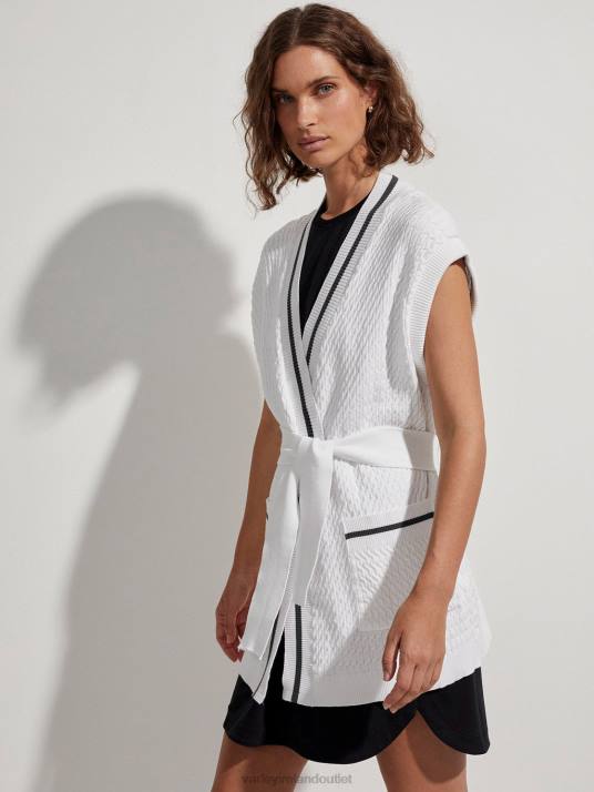 Apparel White Women Varley Natoma Longline Cardigan 00FX143