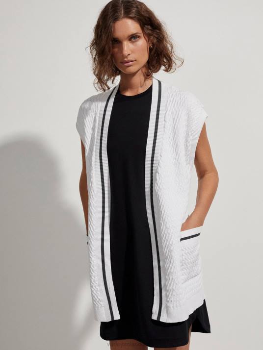 Apparel White Women Varley Natoma Longline Cardigan 00FX143