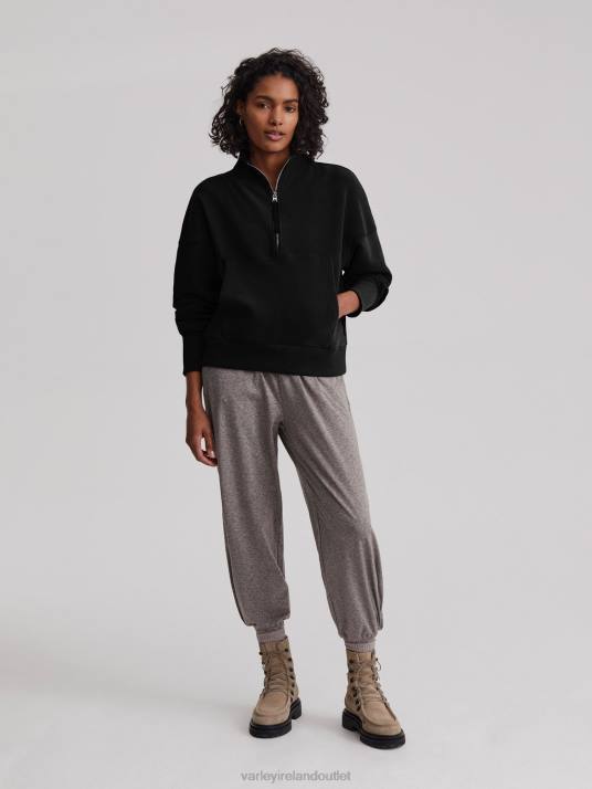 Apparel Black Women Varley Acadia Half-Zip Pullover 00FX202