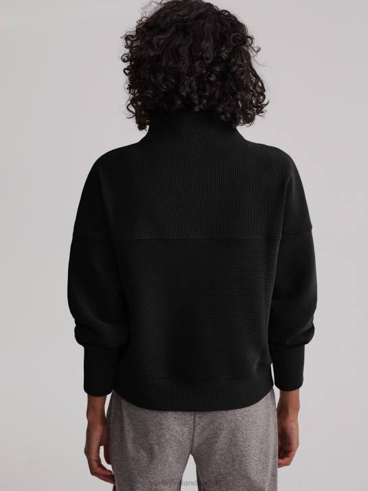 Apparel Black Women Varley Acadia Half-Zip Pullover 00FX202