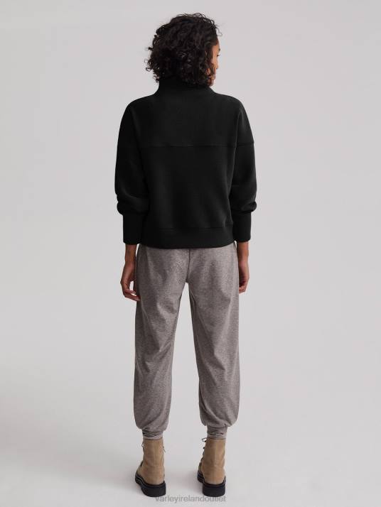 Apparel Black Women Varley Acadia Half-Zip Pullover 00FX202