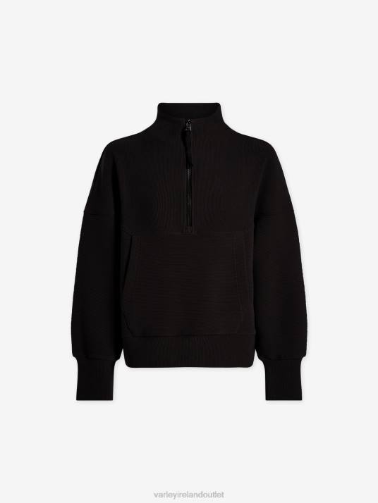 Apparel Black Women Varley Acadia Half-Zip Pullover 00FX202