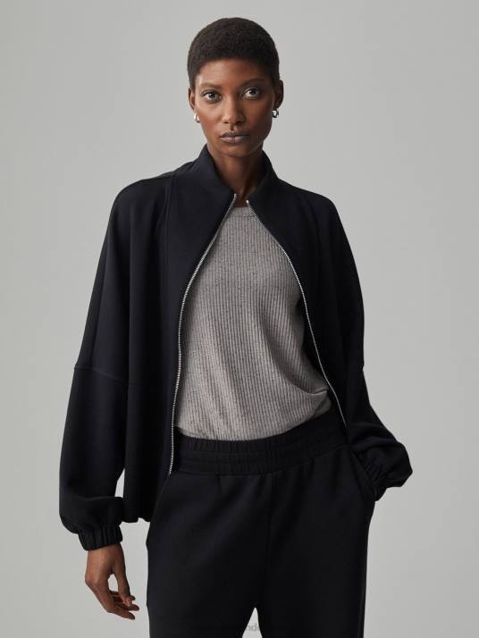 Apparel Black Women Varley Ashbury Zip-Through Sweat 00FX37