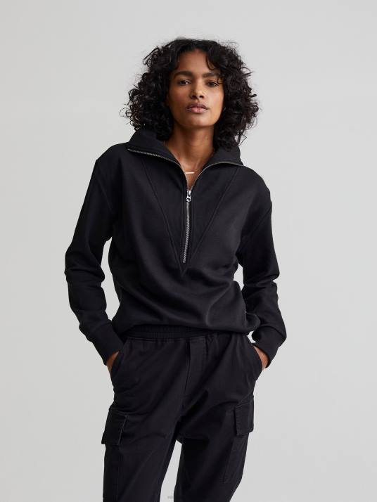 Apparel Black Women Varley Clearwood Half-Zip Pullover 00FX229