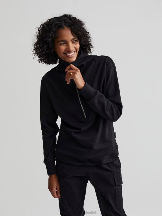 Apparel Black Women Varley Clearwood Half-Zip Pullover 00FX229
